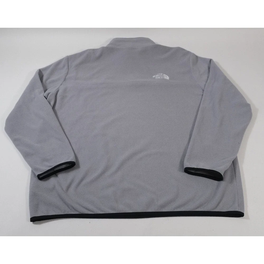 The North Face Pullover Mens XXL‎ Grey TKA 100 1/4 Zip Fleece Mock Neck Outdoor